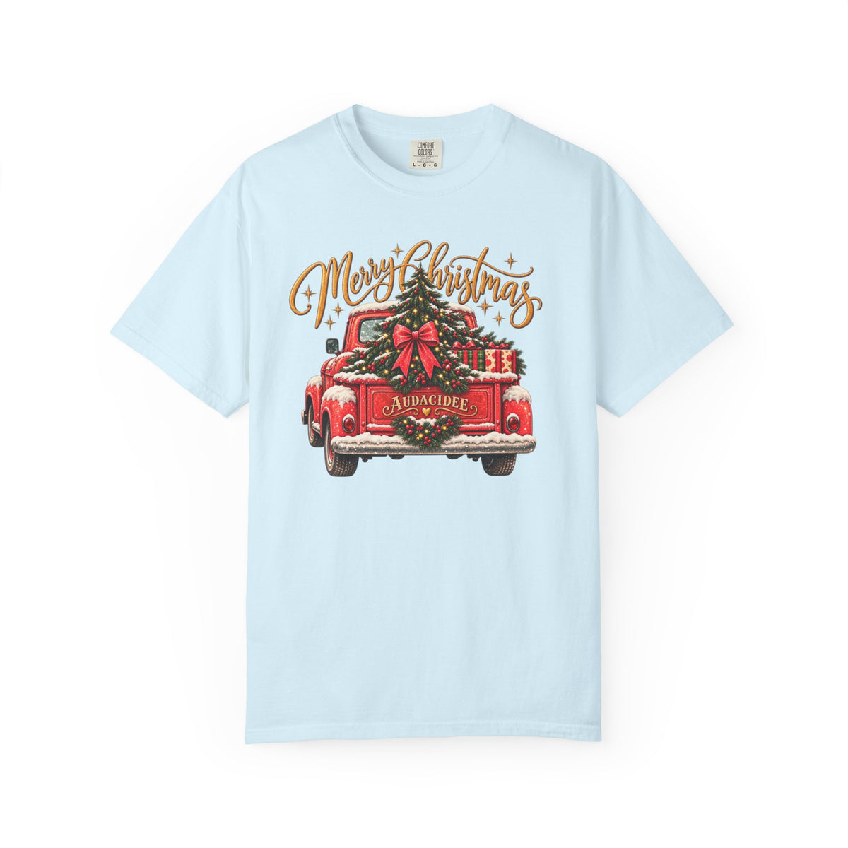 Merry Christmas Vintage Red Truck T-Shirt