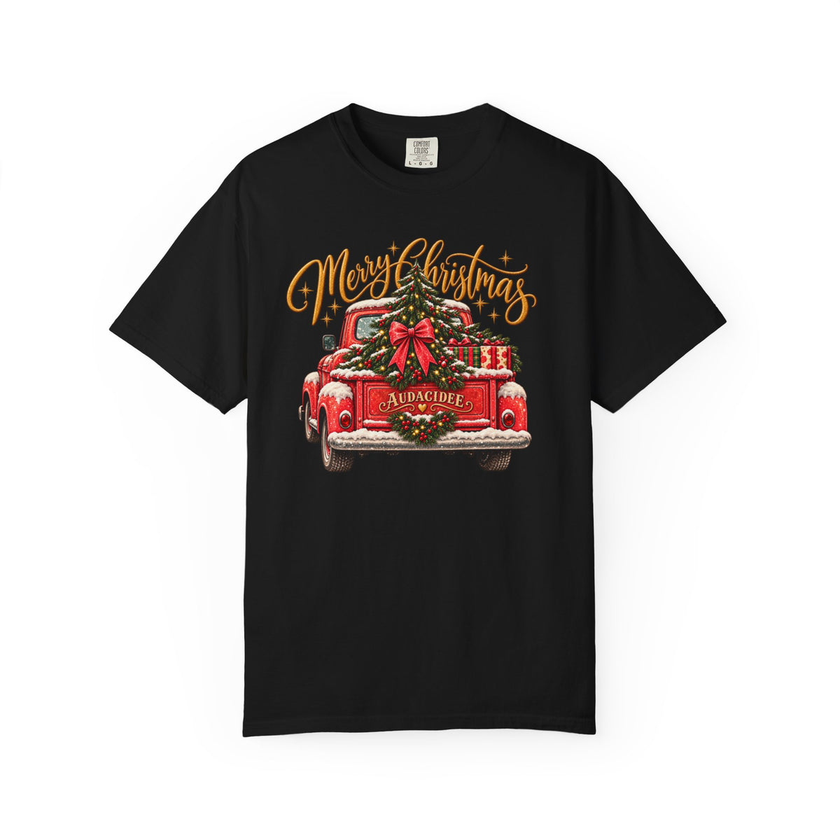 Merry Christmas Vintage Red Truck T-Shirt