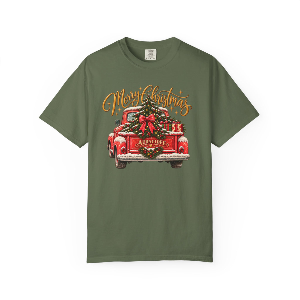 Merry Christmas Vintage Red Truck T-Shirt