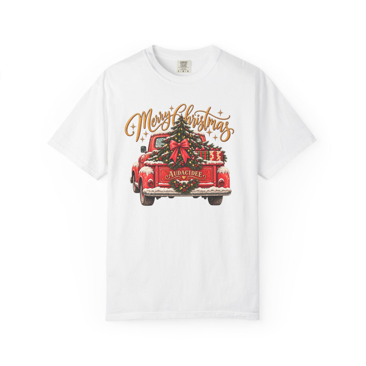 Merry Christmas Vintage Red Truck T-Shirt