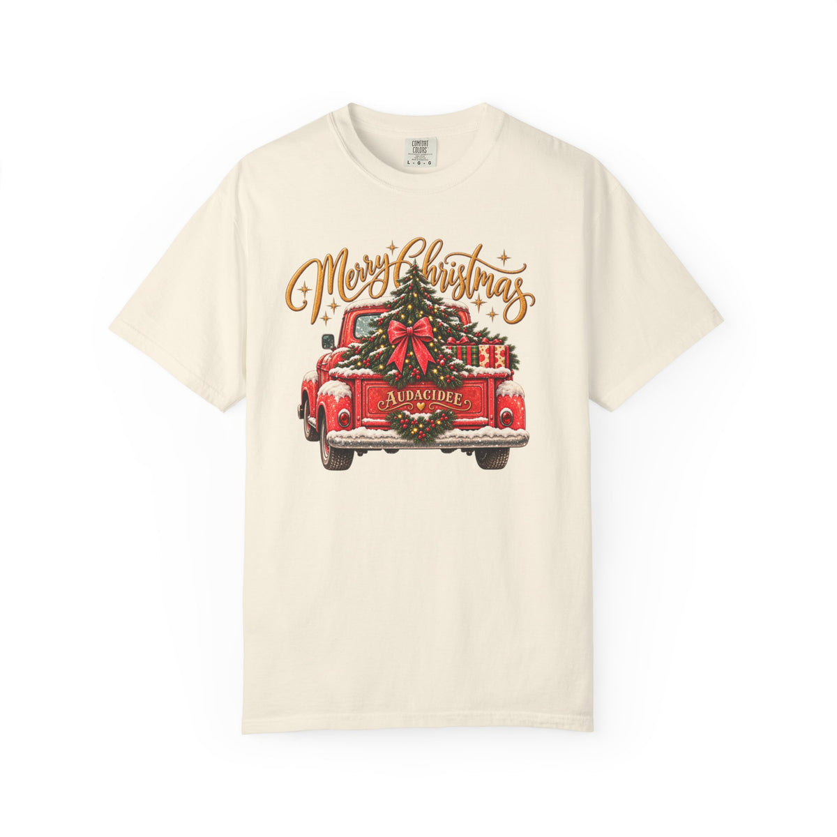 Merry Christmas Vintage Red Truck T-Shirt