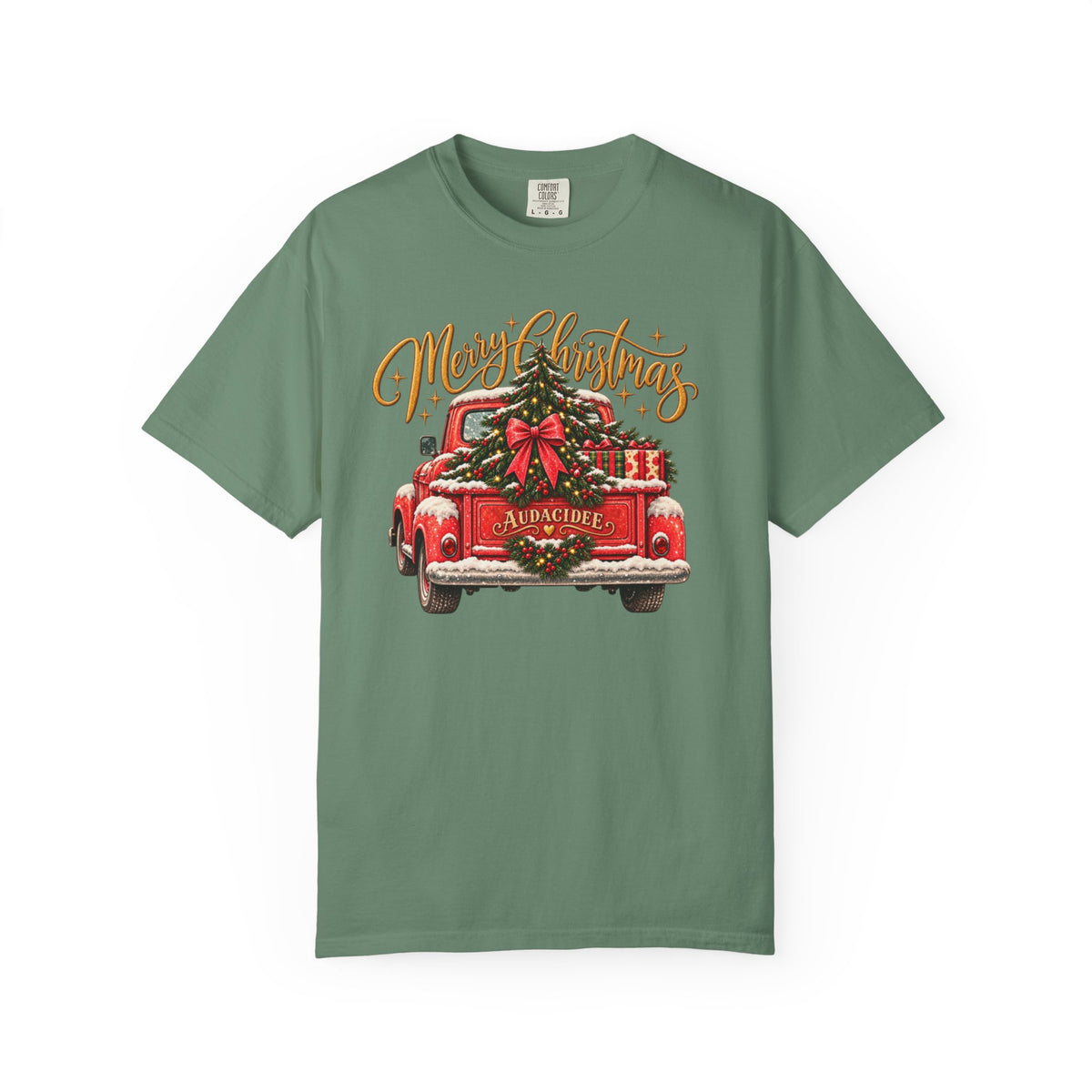 Merry Christmas Vintage Red Truck T-Shirt