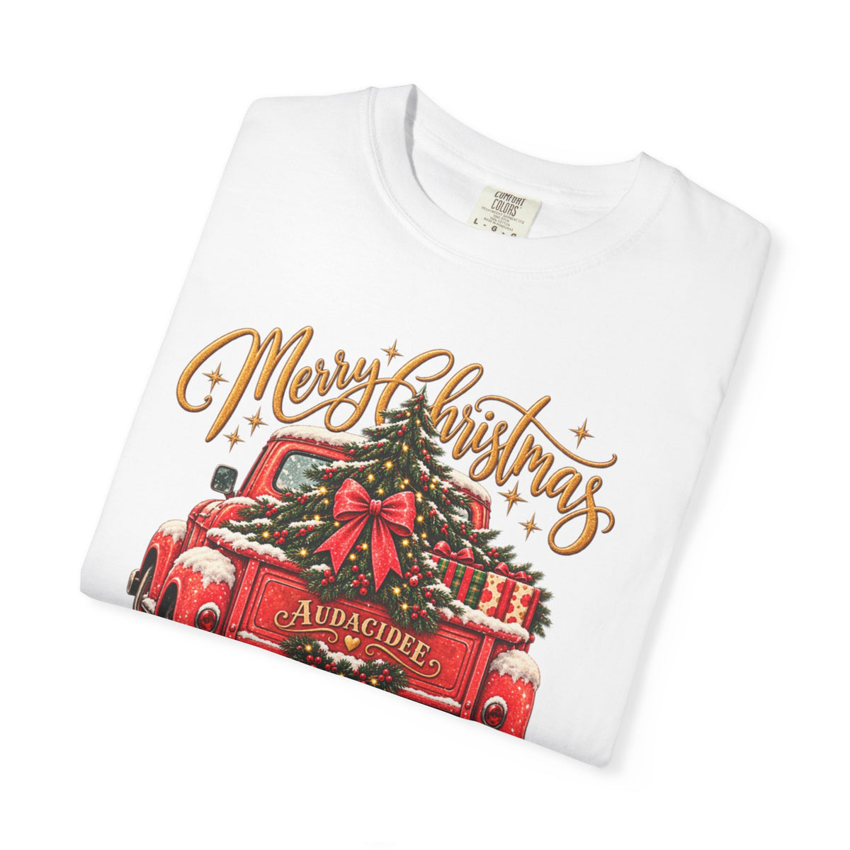 Merry Christmas Vintage Red Truck T-Shirt