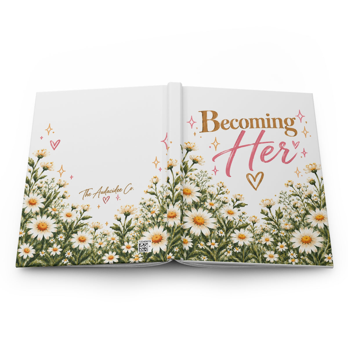 Becoming Her Wildflower Hardcover Journal