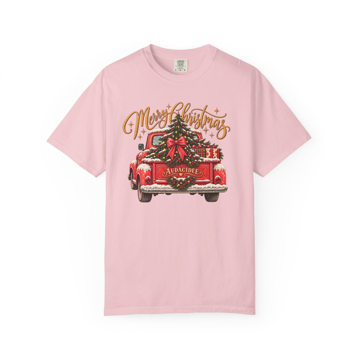 Merry Christmas Vintage Red Truck T-Shirt