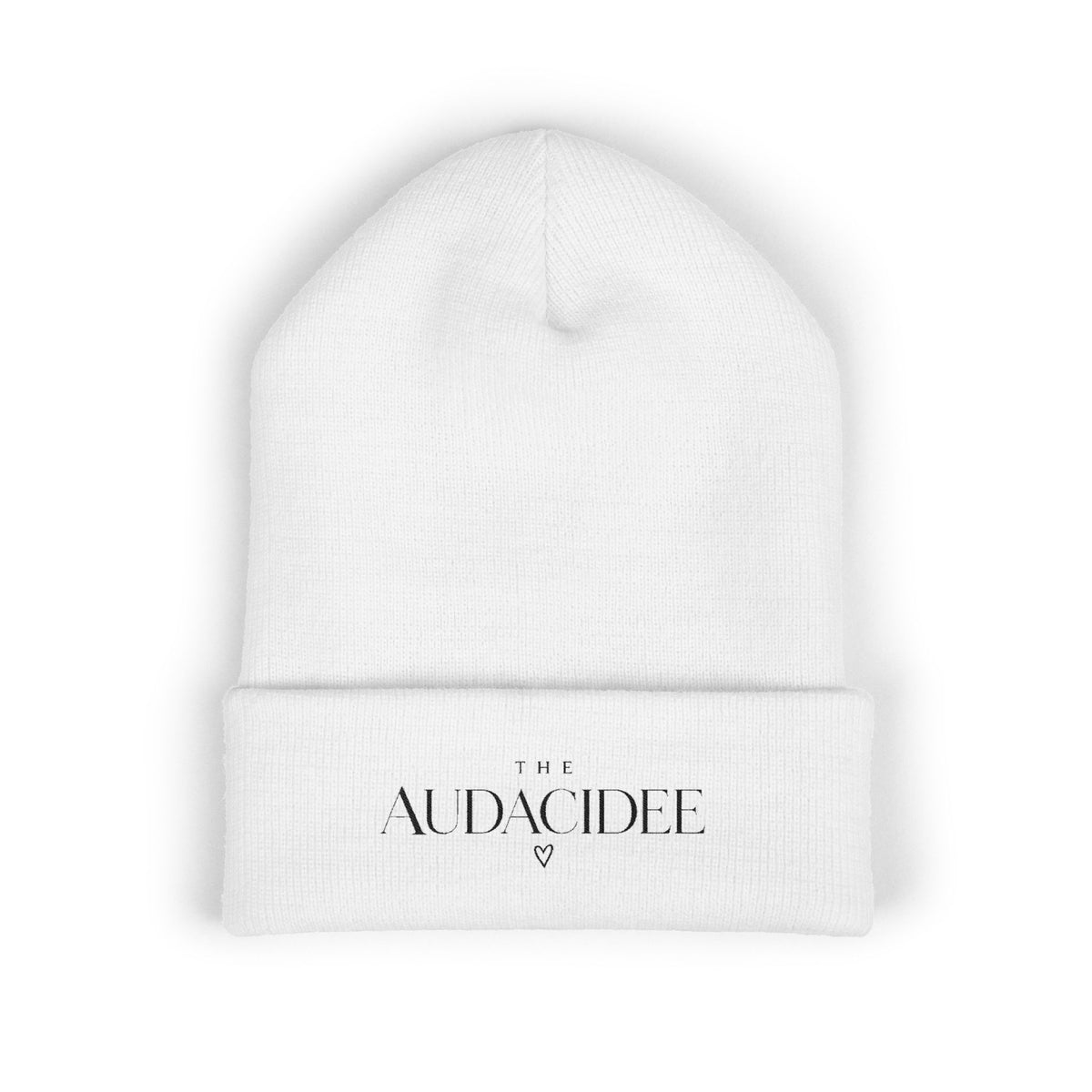 The Audacidee Embroidered Cuffed Beanie